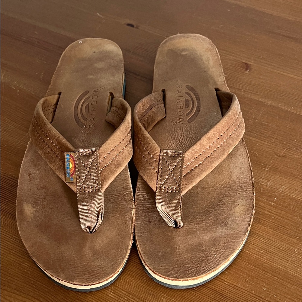 Rainbow Flip Flops